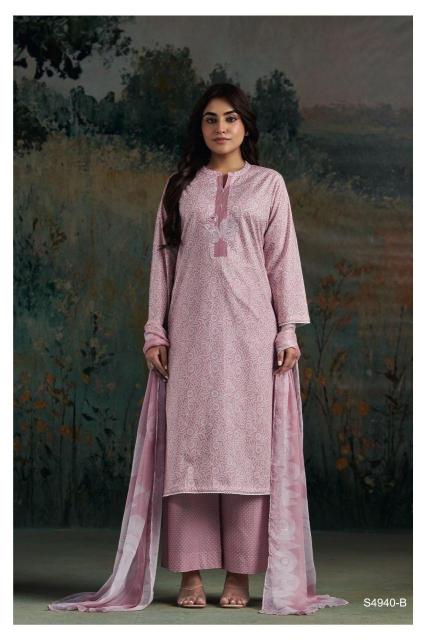 Ganga darvikaa 4940 cotton dress material wholesaler